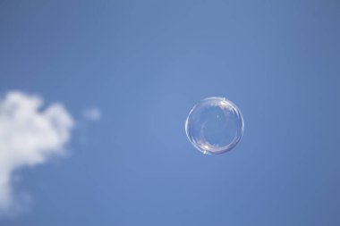 Baloncuk. Parlak renkler. sabun köpüğü