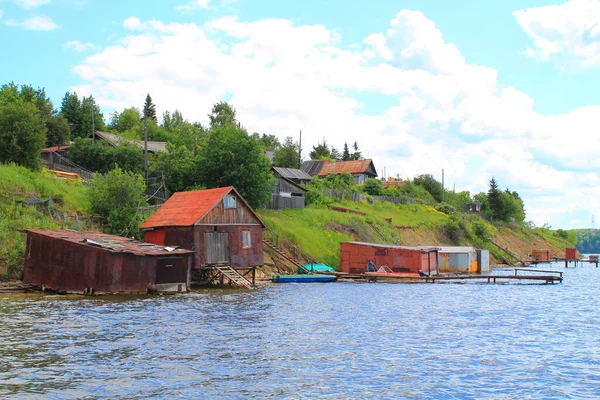 Natura Della Russia Fiume Sylva Urali — Foto Stock