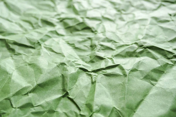 Libro Verde Arrugado Fondo Abstracto Enfoque Selectivo — Foto de Stock