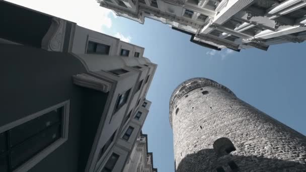 Wieża Galata Stambuł Turcja — Wideo stockowe