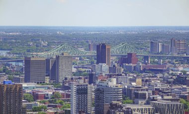 Montreal manzaralı Mount Royal yaz günü.
