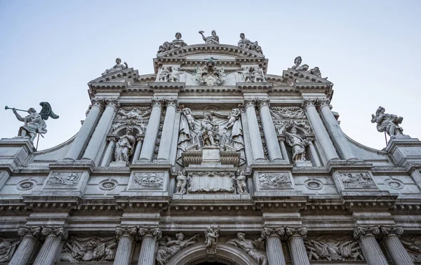 Gorgeous Gray Facade Venetian Church — Stock Photo, Image