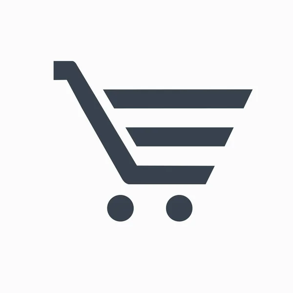 Cesta Compras Comercio Electrónico Ilustración Una Tienda Online Mercado Icono — Vector de stock
