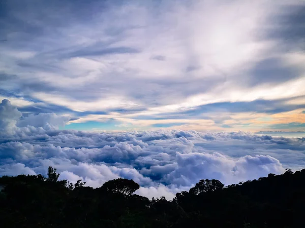 Paisagem Perto Pico Monte Kinanbalu Aka Akinabalu Estado Sabah Malásia — Fotografia de Stock