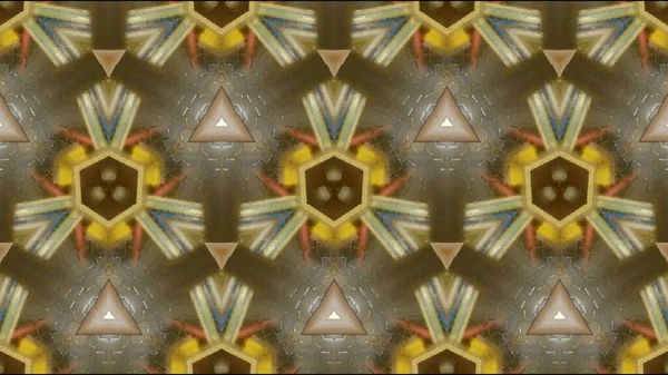 Caleidoscópio Montagem Mosaico Fundo Diferentes Cores Tecidos Texturas — Fotografia de Stock