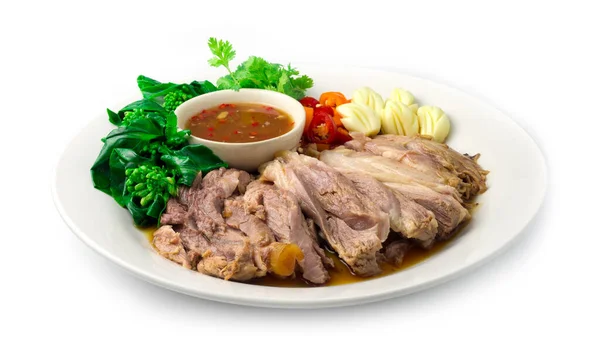 Stewed Pork Leg Cutlet Rebus Sweet Brown Sauce Chinese Food — Stok Foto