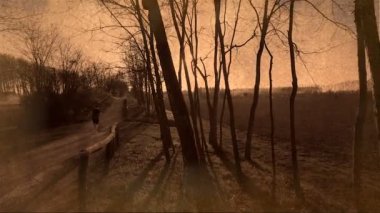 Vintage yatay, kırsal