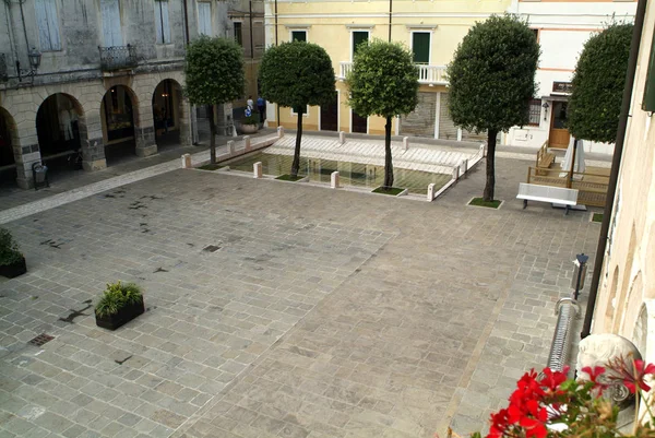 Veduta Piazza Abano Terme — Foto Stock