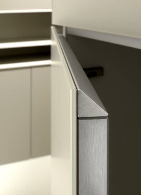 Mutfak dolabı için bir tutacağın dokusu