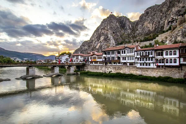 Amasya Una Ciudad Norte Turquía Amasya Encuentra Dentro Región Del — Foto de Stock