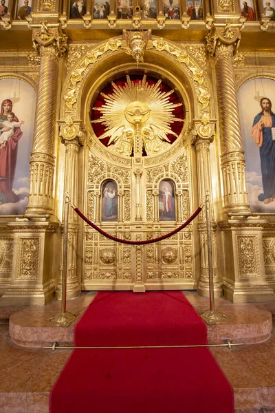 Iglesia Sveti Stephen Iglesia Hierro Turco Demir Kilise Vista Interior —  Fotos de Stock