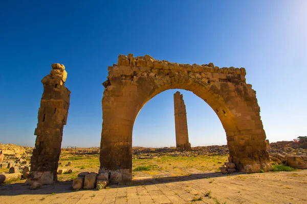 Mezopotamya Daki Antik Harran Şehrinin Kalıntıları Dünyanın Ilk Üniversitesinin Kalıntıları — Stok fotoğraf
