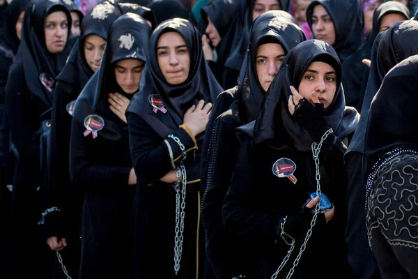 Istanbul Turki Oktober 2016 Muslum Syiah Berdoa Dalam Perkabungan Ashura — Stok Foto