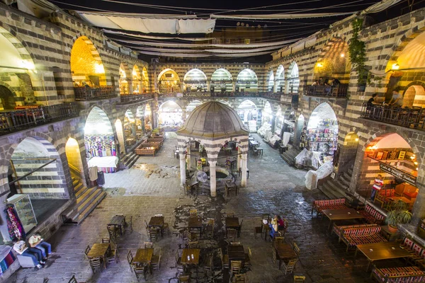 Yarbakir Turkey Ağustos 2017 Diyarbakır Ağustos Eski Bazalt Taş Kafe — Stok fotoğraf