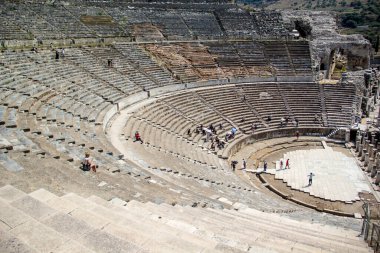 IZMIR, TURKEY - 31 Temmuz 2015; Efes, İzmir 'in İzmir ilinin bugünkü Selcuk ilçesinin üç kilometre güneybatısında, İyonya kıyısında antik bir Yunan kentidir..