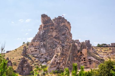 Türkiye 'nin Kapadokya' sında volkanik oluşumlar.