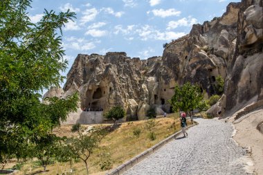 Türkiye 'nin Kapadokya' sında volkanik oluşumlar.