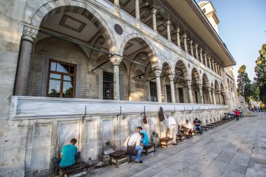 ISTANBUL, TURKEY - 25 Haziran 2016; Süleyman Camii, İstanbul 'un Üçüncü Tepesi' nde yer alan bir Osmanlı İmparatorluk camii. Şehirdeki en büyük camidir.,
