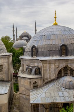 İSTANBUL, TURKEY - 23 Nisan 2016; İstanbul, Türkiye 'den Sultan Ahmed Camii (Mavi Cami)