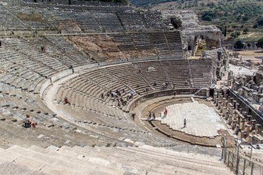 IZMIR, TURKEY - 31 Temmuz 2015; Efes, İzmir 'in İzmir ilinin bugünkü Selcuk ilçesinin üç kilometre güneybatısında, İyonya kıyısında antik bir Yunan kentidir..