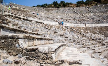 IZMIR, TURKEY - 31 Temmuz 2015; Efes, İzmir 'in İzmir ilinin bugünkü Selcuk ilçesinin üç kilometre güneybatısında, İyonya kıyısında antik bir Yunan kentidir..