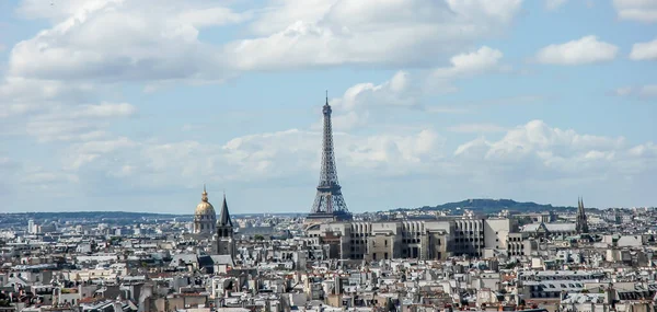 Париж Франция Августа 2014 Года Вид Кафедрального Собора Нотр Дам — стоковое фото