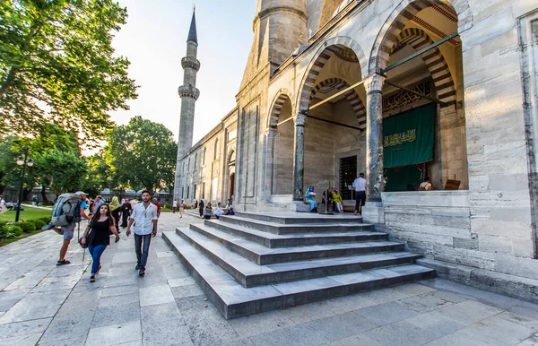 Istanbul Turkey 2016 술레이마니 Suleymaniye Mosque 이스탄불 언덕에 오스만 제국의 — 스톡 사진
