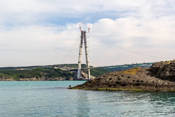 Yavuz Szultán Szelim Híd Harmadik Híd Bosfor Isztambulnak — Stock Fotó