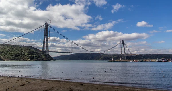 Ponte Yavuz Sultan Selim Terceira Ponte Novo Bósforo Istambul Turquia — Fotografia de Stock