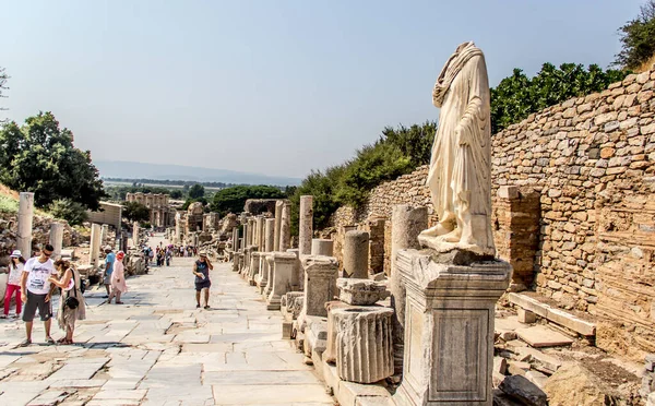 Izmir Turkey Juli 2015 Efeze Een Oude Griekse Stad Aan — Stockfoto