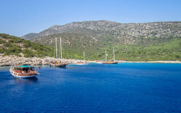 Bodrum Turquia Agosto 2012 Passeio Barco Muito Bom Para Turista — Fotografia de Stock