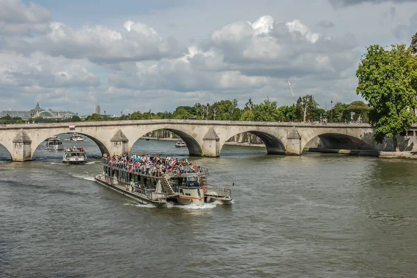 Paris Francja Sierpnia 2014 Sekwana Jest Rzeką Długości 776 482 — Zdjęcie stockowe