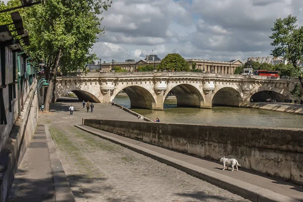 Paříž Francie August 2014 Seina 776 Kilometrů Dlouhá Řeka Důležitá — Stock fotografie