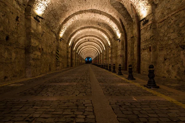 Túnel Del Palacio Beylerbeyi Turco Beylerbeyi Sarayi Tuneli Túnel Histórico — Foto de Stock