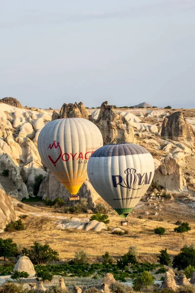 Goreme Turquie Juillet 2016 Des Montgolfières Survolent Cappadoce Goreme — Photo