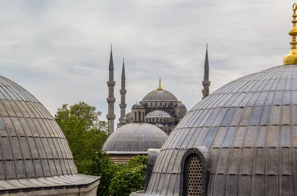 Istanbul Turkey April 2016 Sultan Ahmed Moskén Från Istanbul Turkiet — Stockfoto