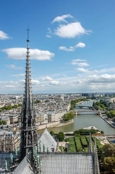 París Francés Agosto 2014 Vista Desde Catedral Notre Dame Puede —  Fotos de Stock