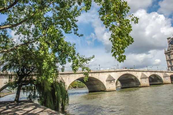 Paris Frankreich August 2014 Die Seine Ist Ein 776 Kilometer Stockfoto