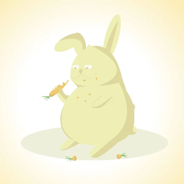 Yağ tavşanı havuç yer, çizer.