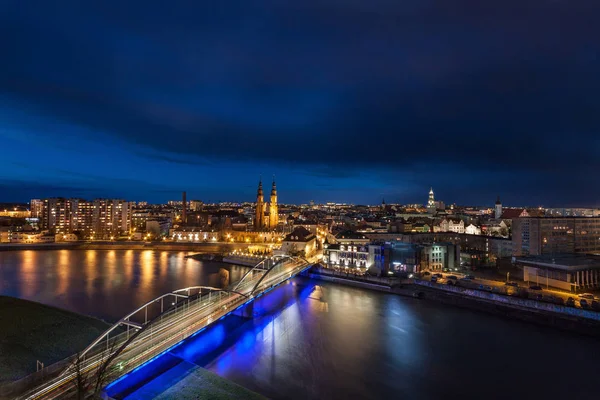 Blick Auf Die Stadt Oppeln Der Woiwodschaft Oppeln Mit Alten — Stockfoto