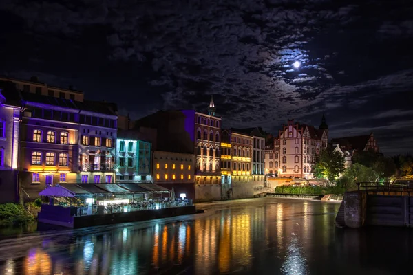 Blick Auf Die Stadt Oppeln Der Woiwodschaft Oppeln Mit Alten — Stockfoto