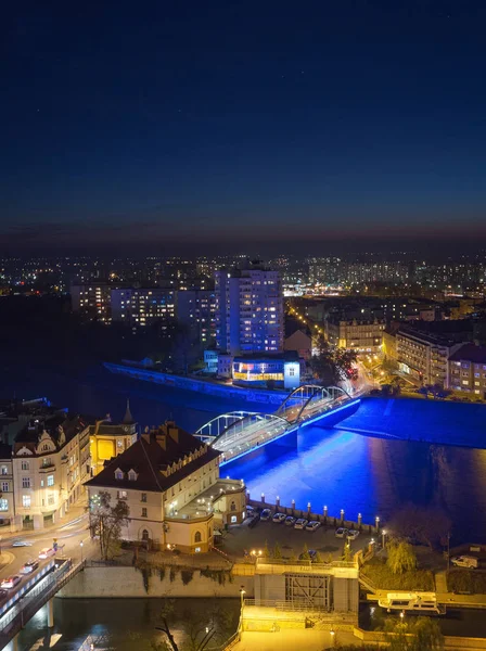 Amplia Ciudad Opole Opolskie Voivodato Con Viejos Edificios Heredad Maravillosos — Foto de Stock