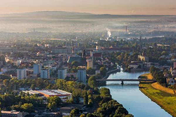 Blick Auf Die Stadt Oppeln Der Woiwodschaft Oppeln Mit Alten — Stockfoto