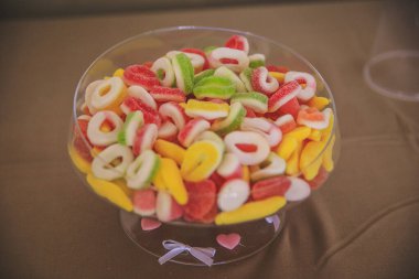 Düğün için tatlı tabağı