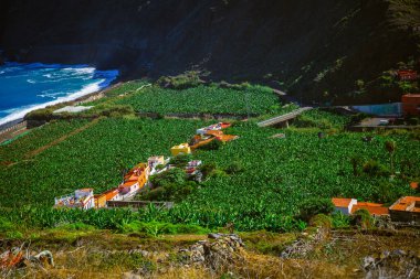 Ağaçlarla, gökyüzüyle ve bulutlarla manzara