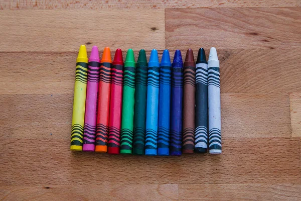 Wax Pencils Different Colors — Stock Photo, Image