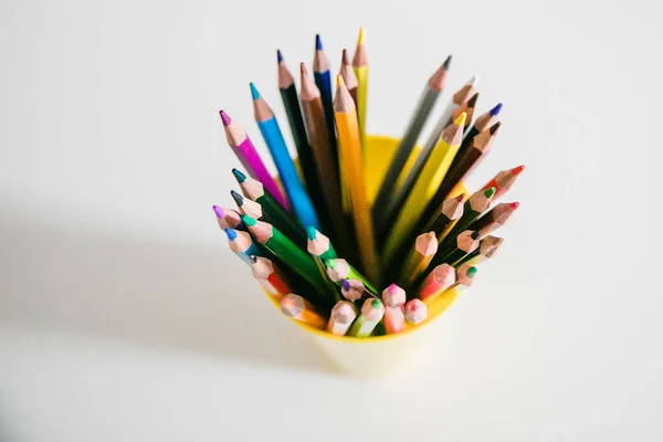 Különböző Színű Ceruzák — Stock Fotó