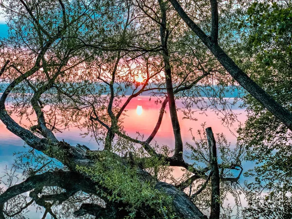 Sunrise Small Lake — Stock Photo, Image