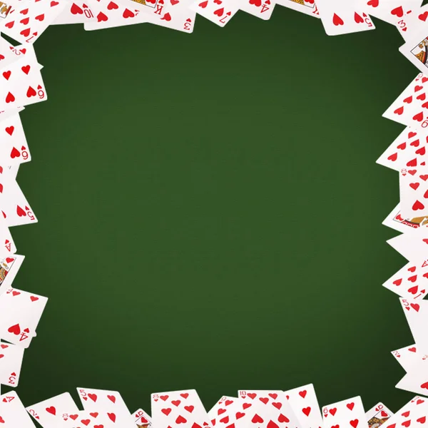 Rahmen der Spielkarten auf dem Hintergrund — Stockfoto