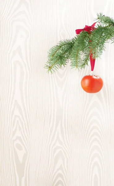 Веганська Різдвяна Концепція Дерев Яному Сільському Фоні — стокове фото